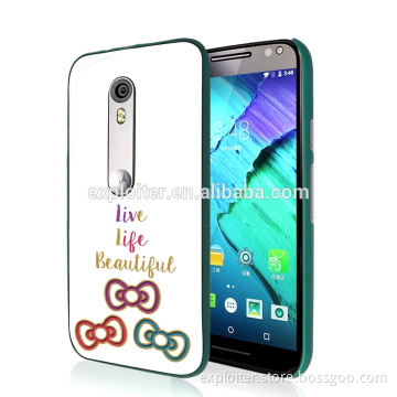 Shenzhen latest popular make phone case for moto g3 hard mobile case